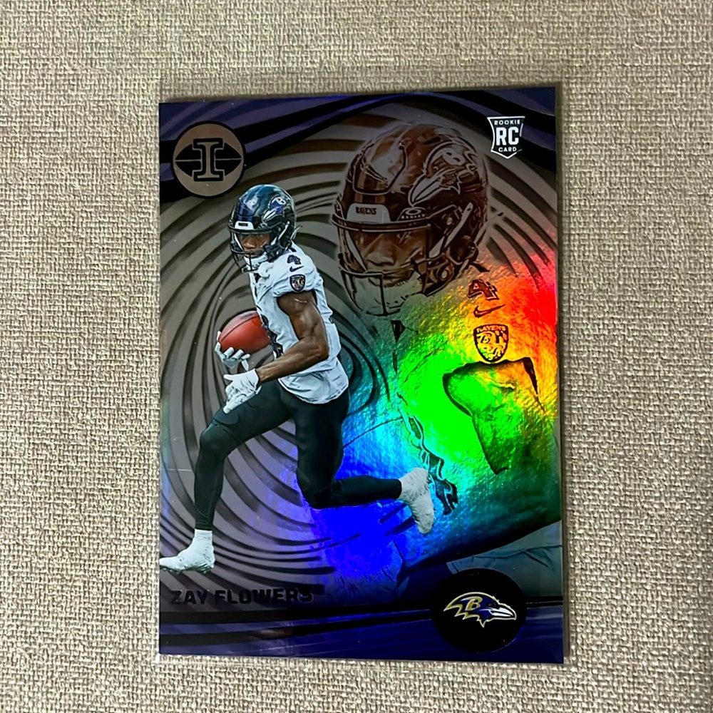 Zay Flowers 2023 Panini Illusions Football Rookie Card #10 Baltimore Ravens